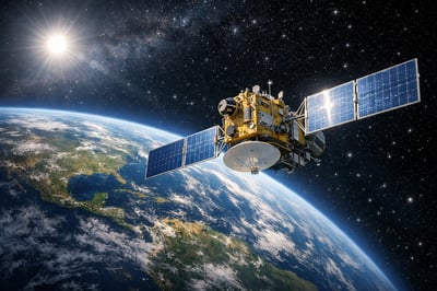 observation satellite rotating around the earth High quality image-3