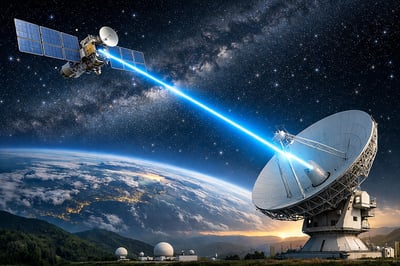 satellite connection with a ground station High quality image-1